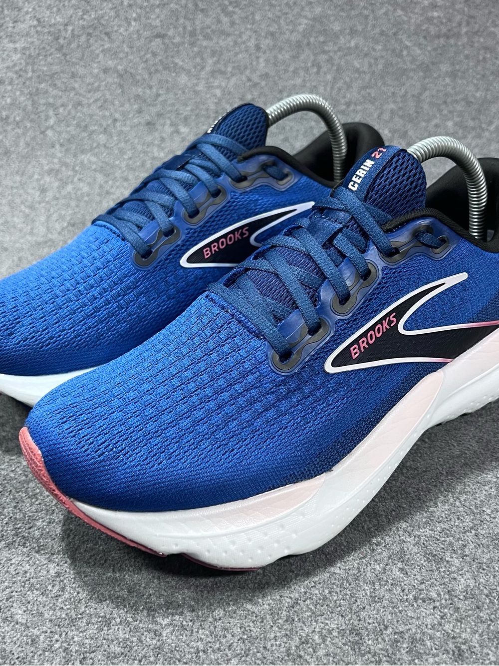 Brooks Glycerin 21 Running Shoes Womens 9.5 Blue/Icy Pink/Rose (1204081D496)